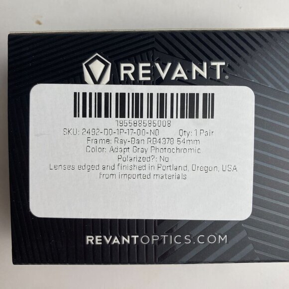 Revant Optics Replacement Lenses for Ray-Ban RB4378 54mm Gray Photochromic Non-P - Picture 3 of 6